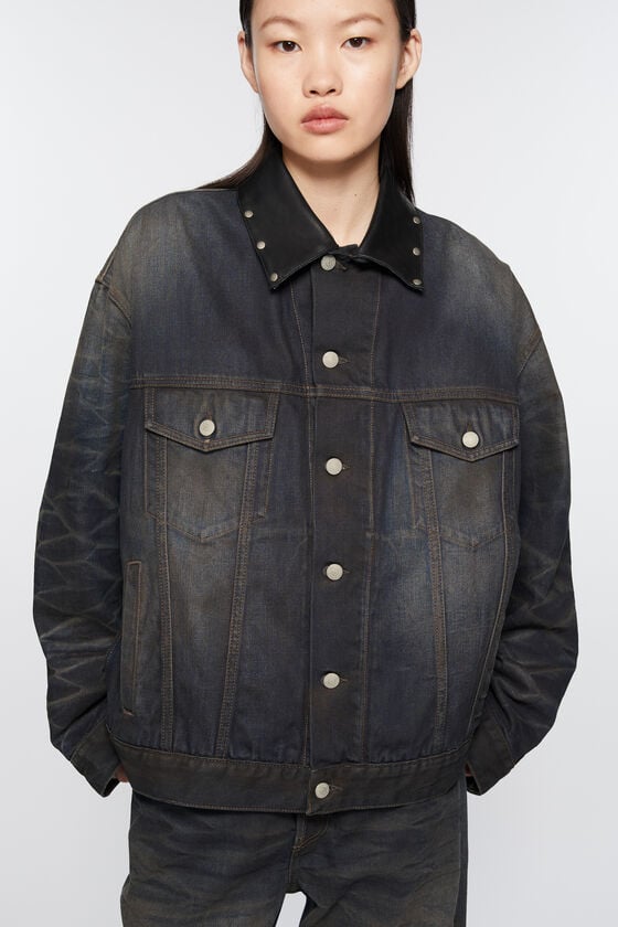 Acne Studios Jeansjacke – Übergroße Passform Limitierter Zeitrabatt