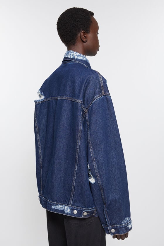 Acne Studios Jeansjacke im Distressed-Look - Entspannte Passform Fabrik Onlineshop