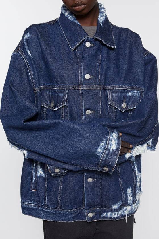Acne Studios Jeansjacke im Distressed-Look - Entspannte Passform Fabrik Onlineshop