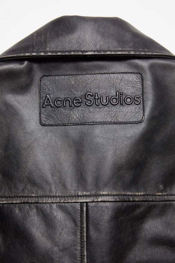 Acne Studios Bikerjacke aus geschliffenem Leder Exklusivangebot