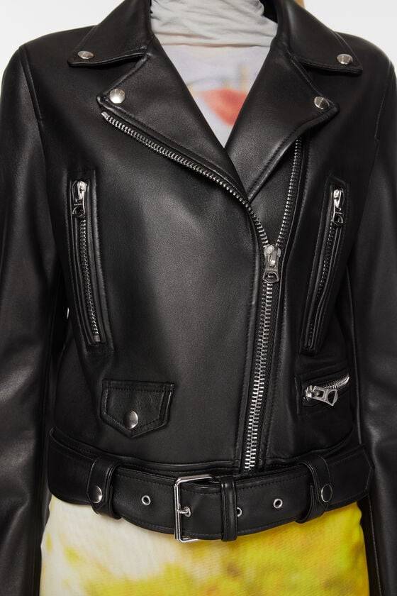 Acne Studios Bikerjacke aus Leder Online Outlet
