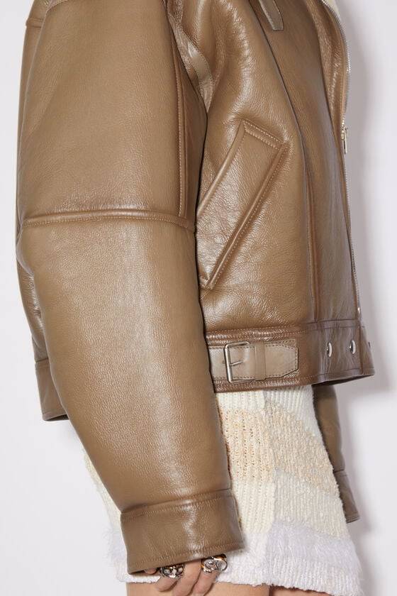 Acne Studios Lederjacke mit Shearling Neuheiten