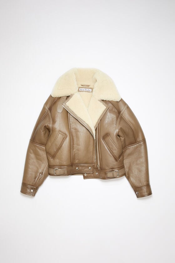 Acne Studios Lederjacke mit Shearling Neuheiten