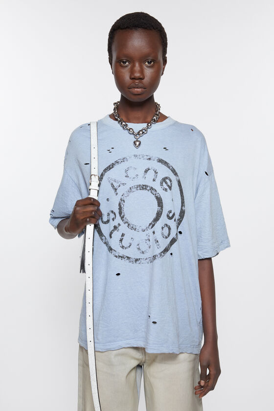 Acne Studios Logo-T-Shirt – lockere Passform Riesige Ersparnisse