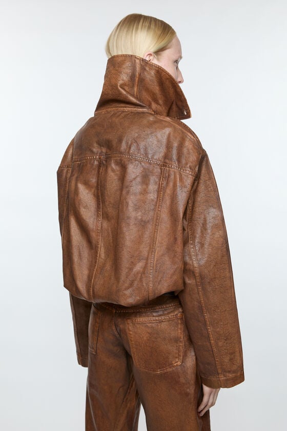 Acne Studios Coated denim jacket Laufsteg-Show Tiefpreis