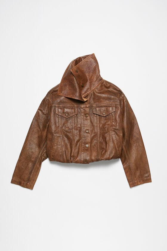 Acne Studios Coated denim jacket Laufsteg-Show Tiefpreis