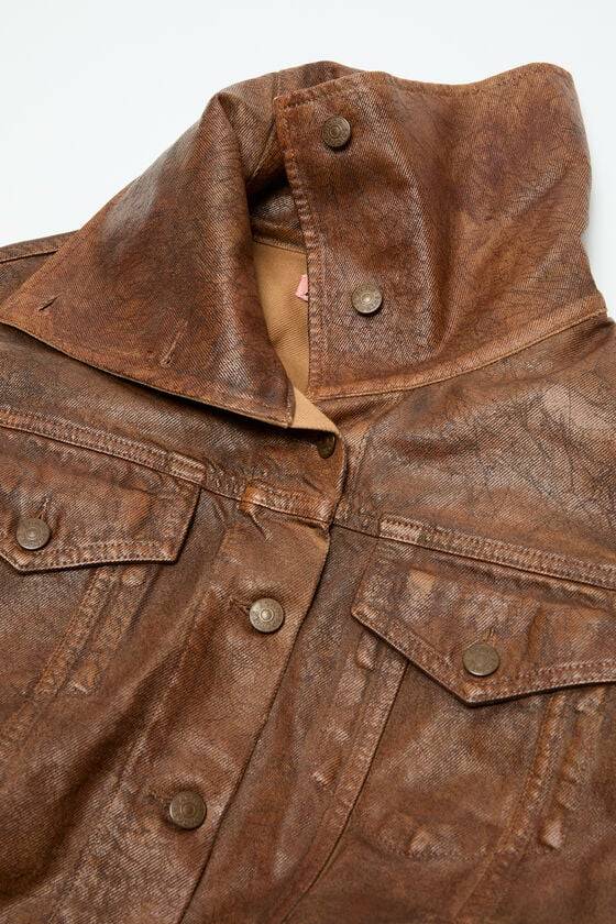 Acne Studios Coated denim jacket Laufsteg-Show Tiefpreis