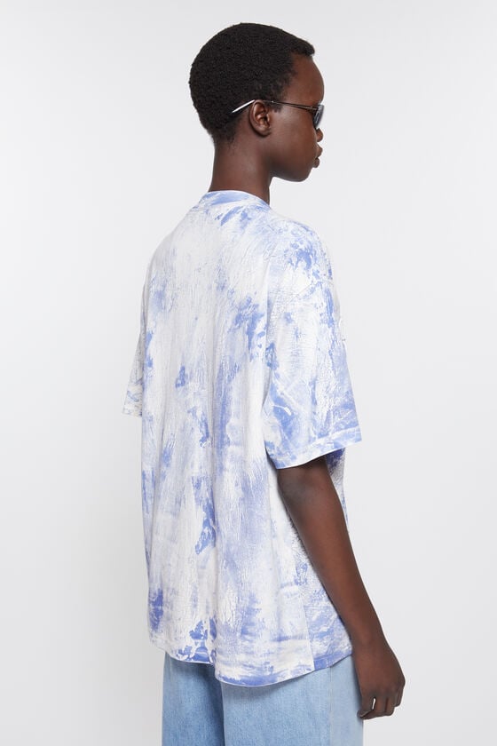 Acne Studios T-Shirt mit Gipsaufdruck Super Sparpreis