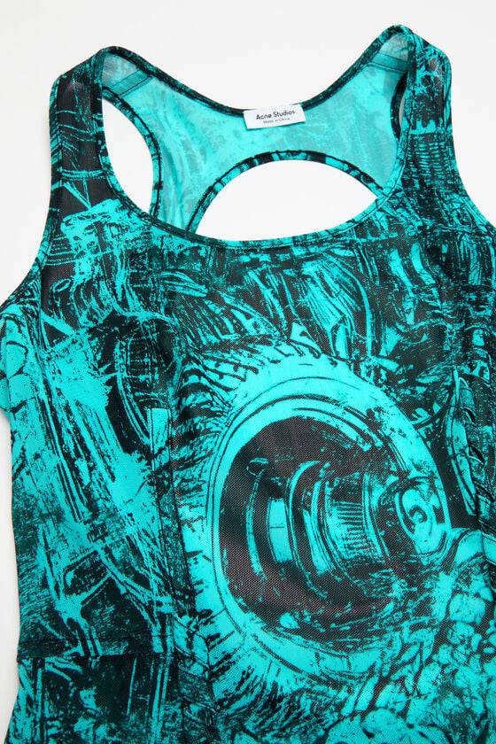 Acne Studios Printed dress Laufsteg-Show Kostenlose Rückgabe