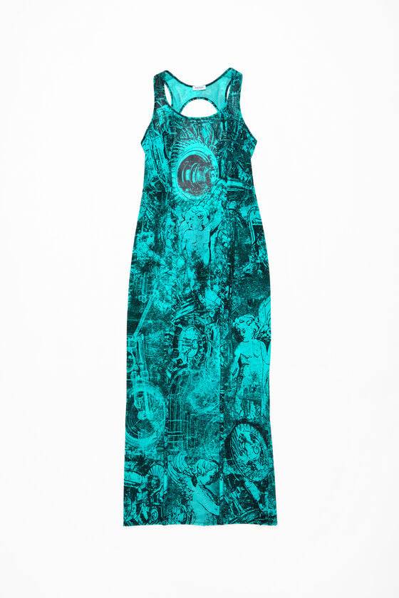 Acne Studios Printed dress Laufsteg-Show Kostenlose Rückgabe