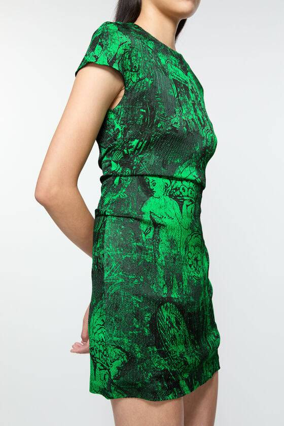 Acne Studios Printed dress Laufsteg-Show Letzter Tag