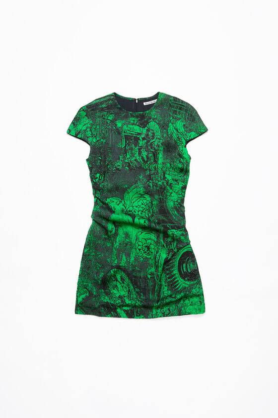 Acne Studios Printed dress Laufsteg-Show Letzter Tag