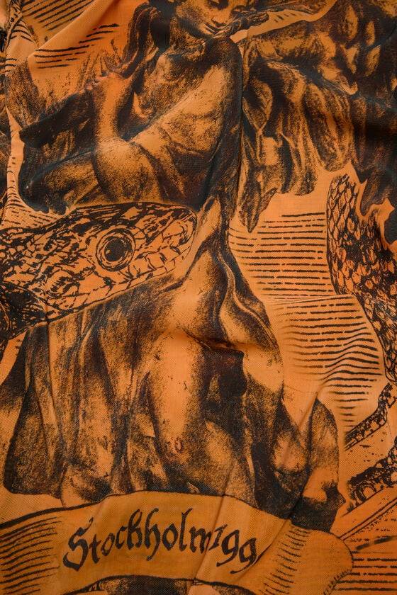 Acne Studios Printed dress Laufsteg-Show Bis zu 60% Rabatt