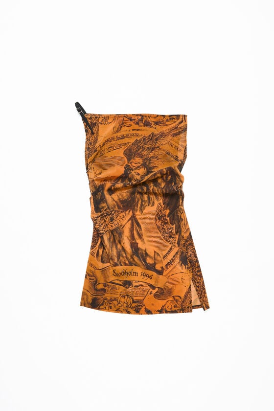 Acne Studios Printed dress Laufsteg-Show Bis zu 60% Rabatt