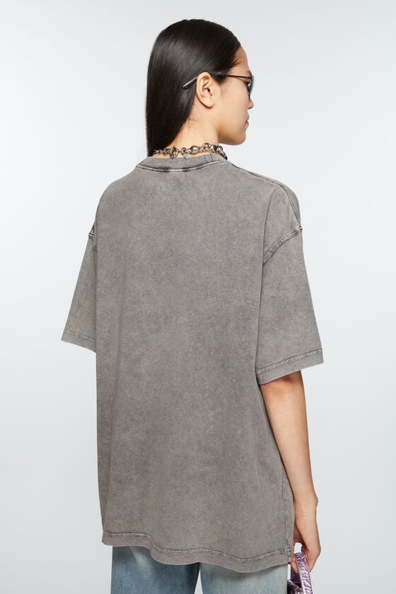 Acne Studios Verschwommenes Logo-T-Shirt - Entspannte Unisex-Passform Bis zu 65% Rabatt
