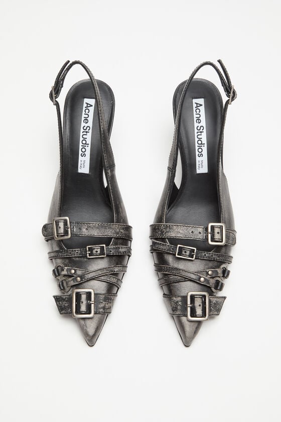 Acne Studios Slingbacks aus Leder mit Absatz 2025