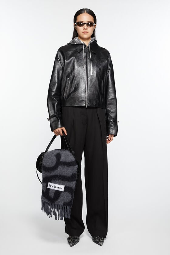 Acne Studios Scarf wool alpaca logo Angebote