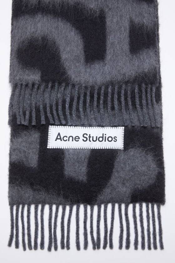 Acne Studios Scarf wool alpaca logo Angebote