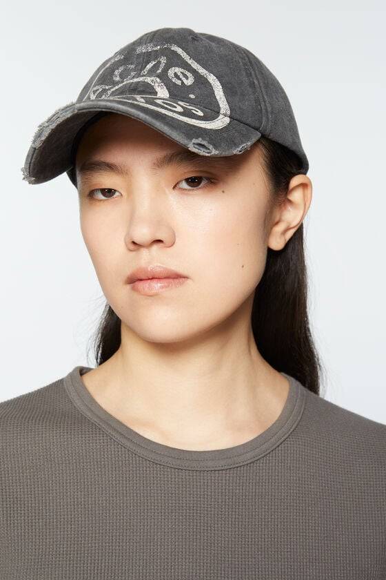 Acne Studios Kappe mit Logoaufdruck Fabrikverkauf