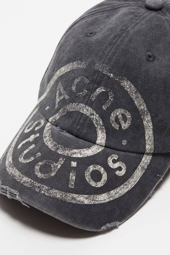 Acne Studios Kappe mit Logoaufdruck Fabrikverkauf