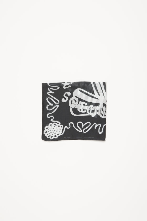 Acne Studios Bedruckter quadratischer Schal