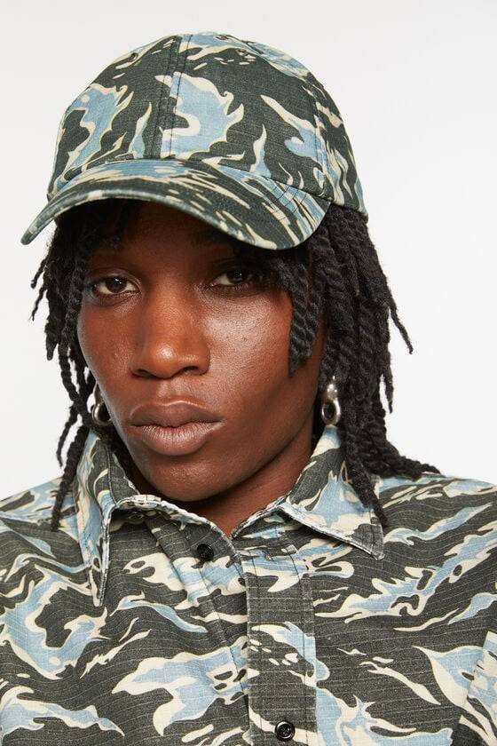 Acne Studios Bedruckte Kappe Online Shopping