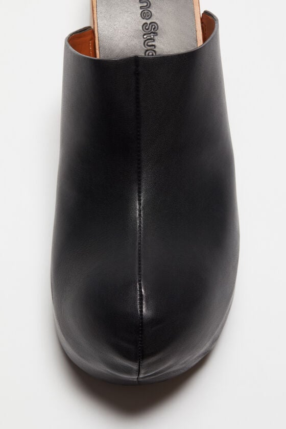 Acne Studios Leder-Holz-Clogs Vatertagsangebot