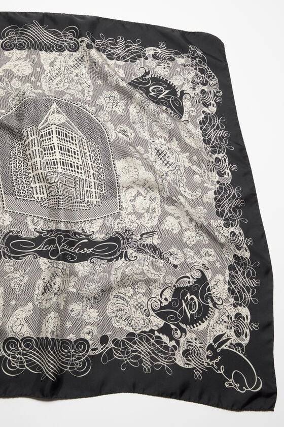 Acne Studios Quadratischer Seidenschal Top Angebot