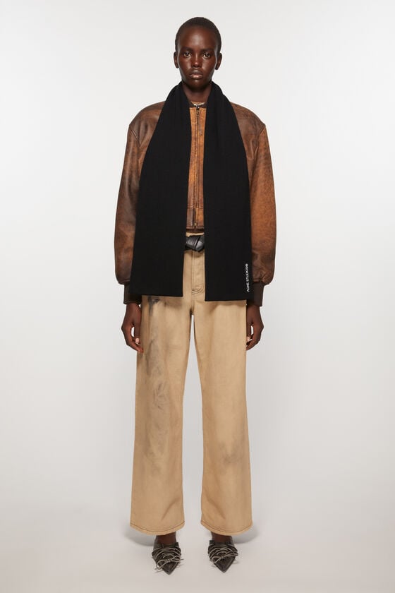 Acne Studios Schal mit aufgesticktem Logo Exklusive Angebote