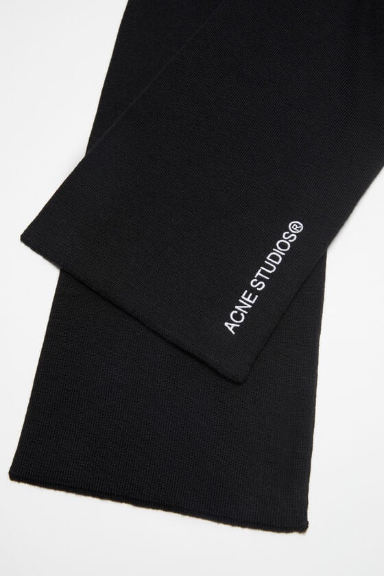 Acne Studios Schal mit aufgesticktem Logo Exklusive Angebote