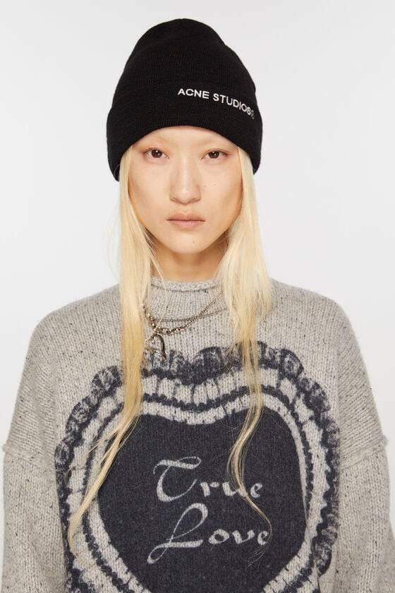 Acne Studios Beanie mit Logo Bestseller