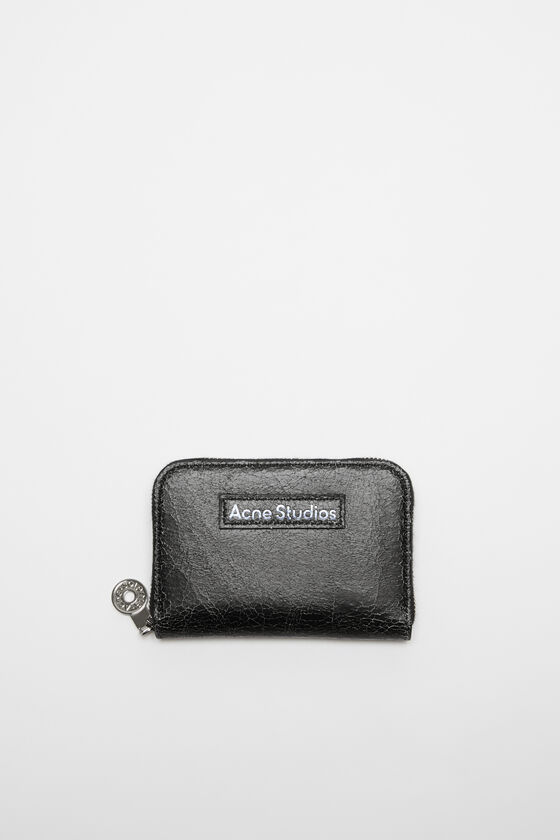 Acne Studios Leder-Portemonnaie mit Reißverschluss Letzte 3 Tage