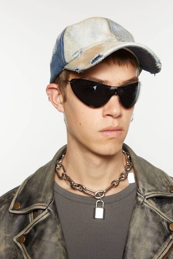 Acne Studios Sonnenbrille mit Metallrahmen Runway-Show Bis zu 60% Rabatt