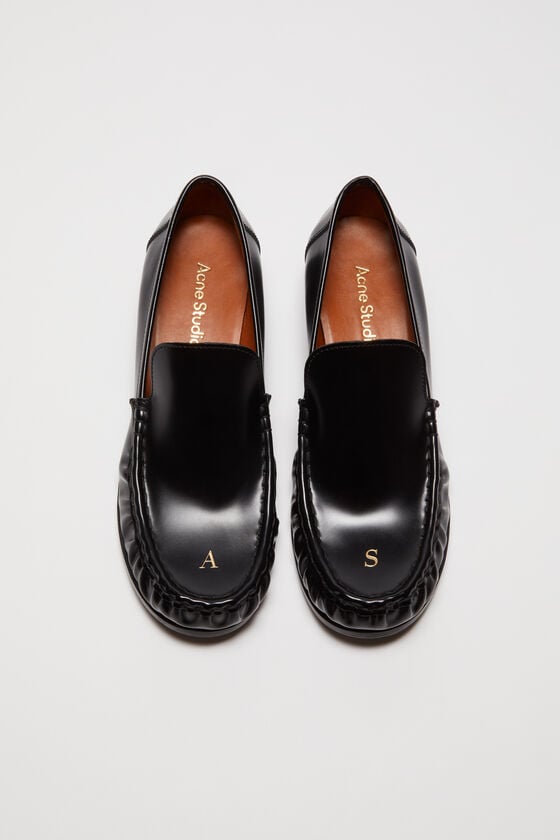 Acne Studios Leder-Loafer Discount Store für neue Produkte