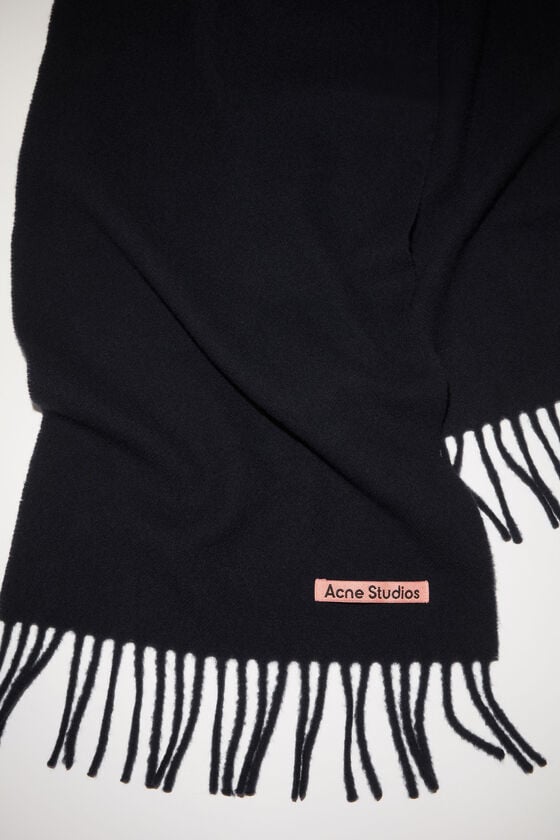 Acne Studios Fringe wool scarf - skinny Clearance-Verkauf
