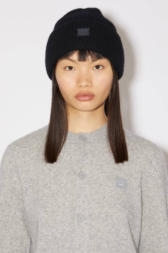 Acne Studios Beanie mit kleinem Face-Logo Begrenzt auf 3 Tage
