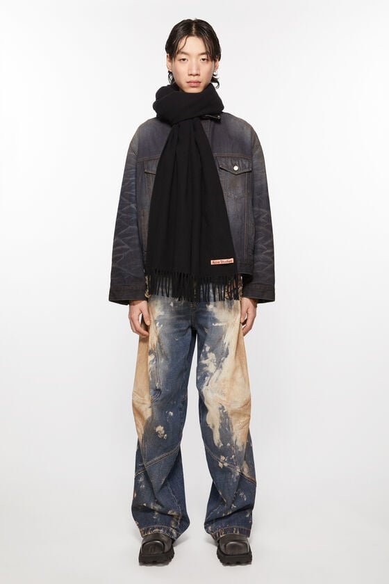 Acne Studios Oversized-Wollschal mit Fransen zollfrei