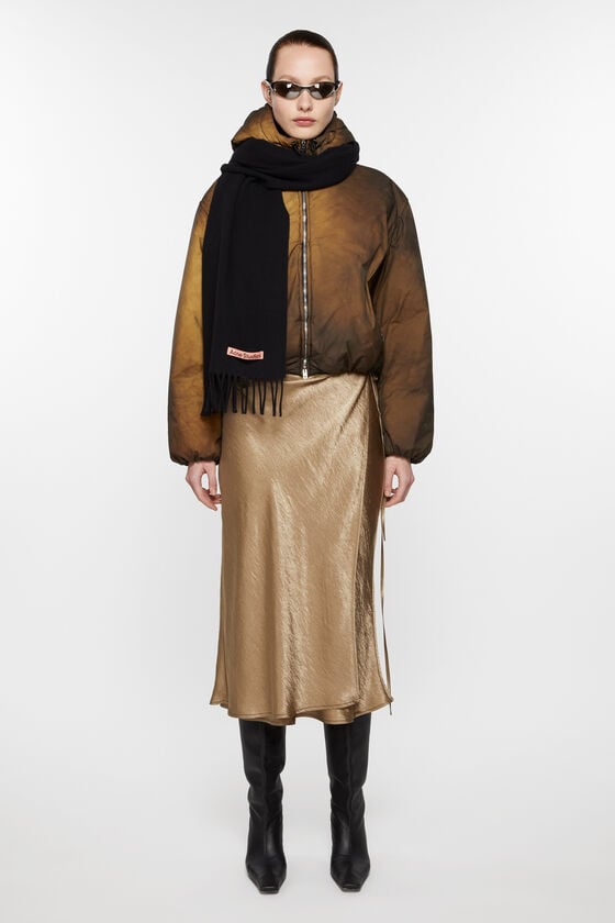 Acne Studios Schmaler Fransen-Schal aus Wolle 50% Rabatt für begrenzte Zeit