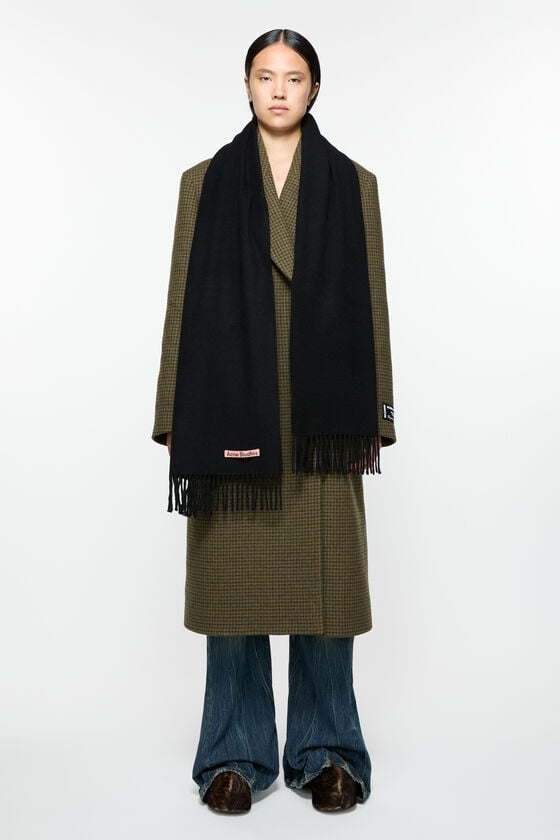 Acne Studios Schmaler Fransen-Schal aus Kaschmir Outlet