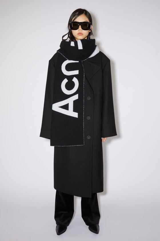 Acne Studios Schal mit Logo-Jacquardmuster Verkauf