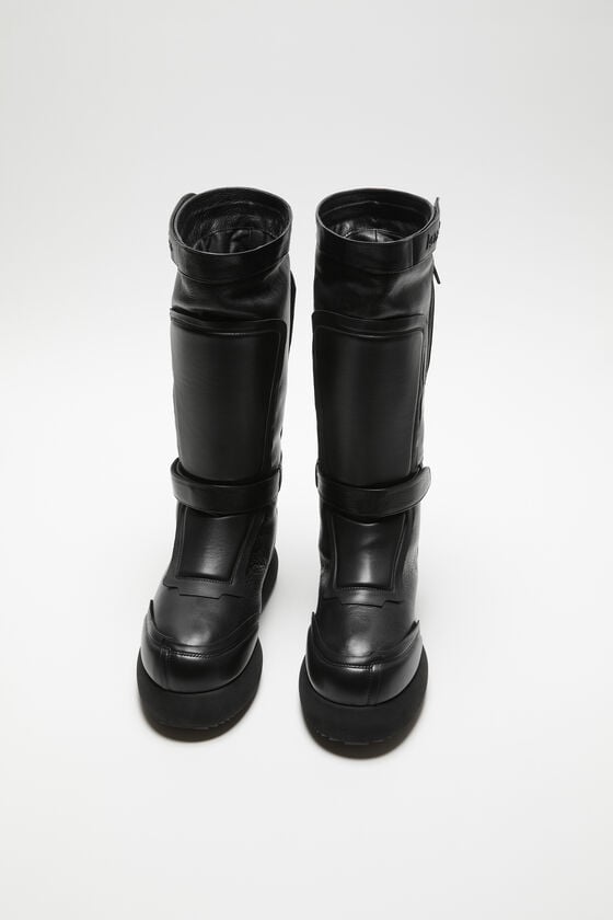 Acne Studios Patchwork-Lederstiefel Blitzverkäufe