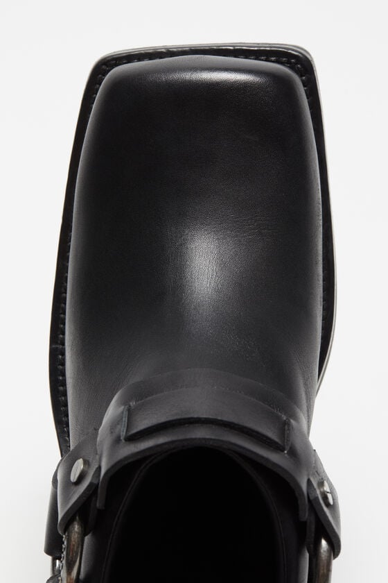 Acne Studios Mules aus Leder mit Schnalle Kostenloser Versand