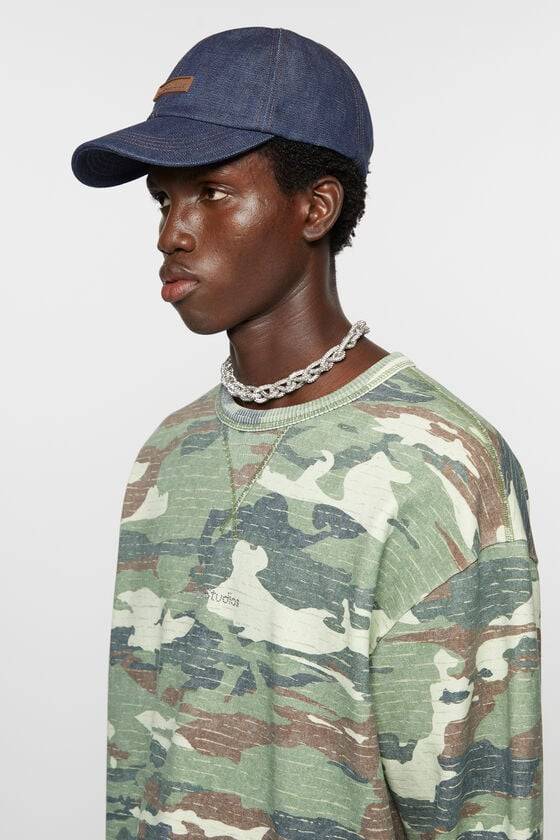 Acne Studios Denim-Baseballkappe Fabrikpreis