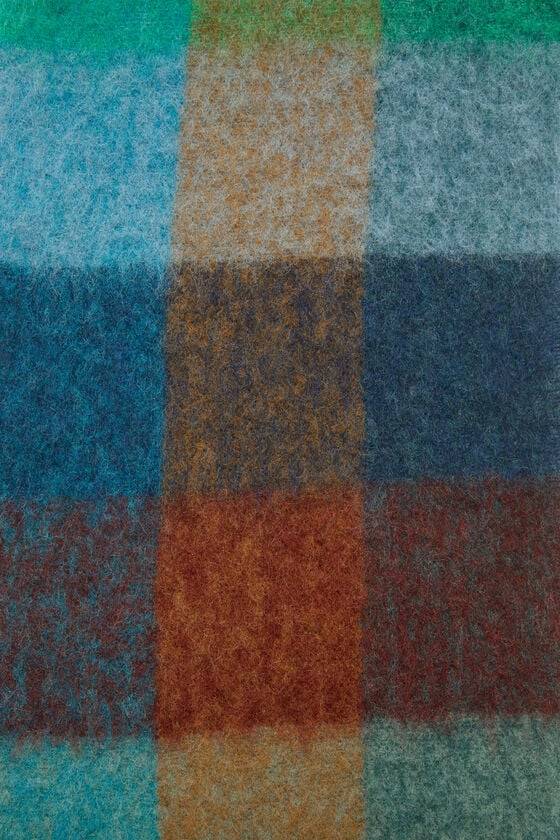 Acne Studios Karierter Schal aus Mohair Günstig kaufen