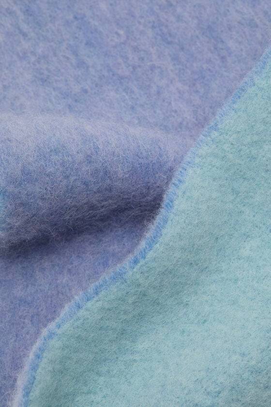 Acne Studios Fransen-Schal mit Logo Großer Ausverkauf