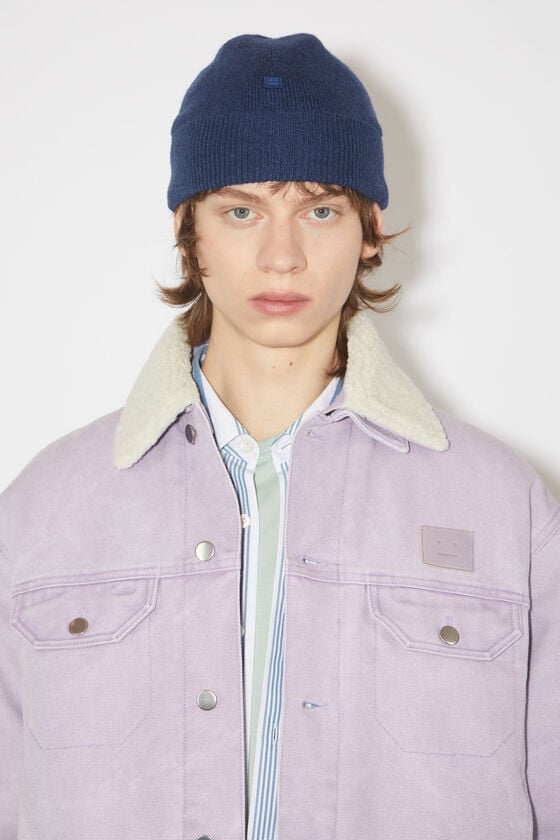 Acne Studios Beanie mit Micro-Face-Aufnäher Flash Sale
