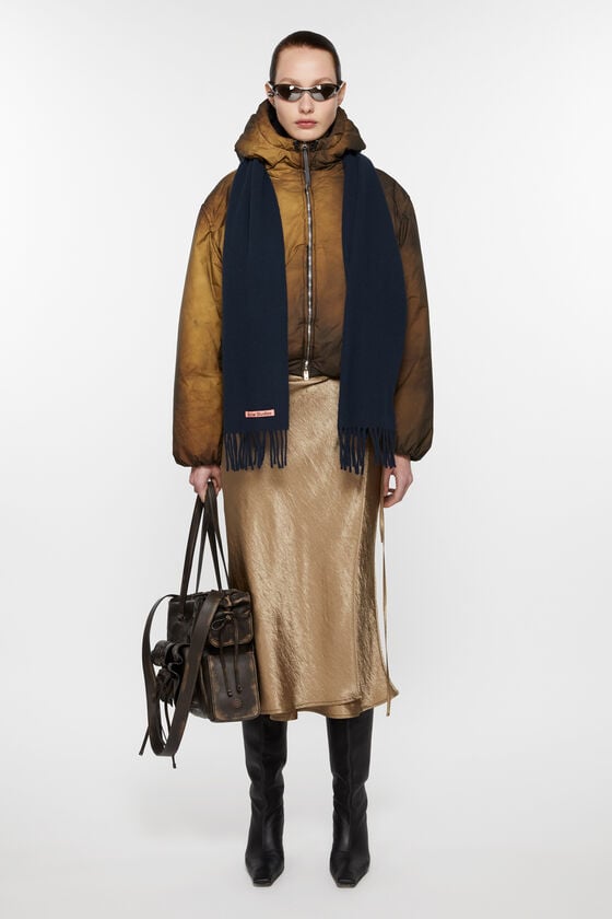 Acne Studios Schmaler Fransen-Schal aus Wolle Begrenztes Angebot