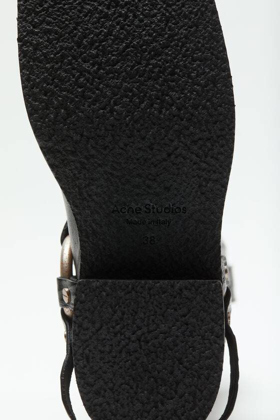 Acne Studios Lederstiefel mit Schnalle Preisnachlass