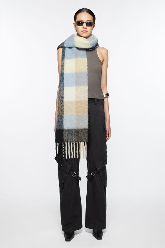 Acne Studios Karierter Schal aus Mohair Muttertagsangebot