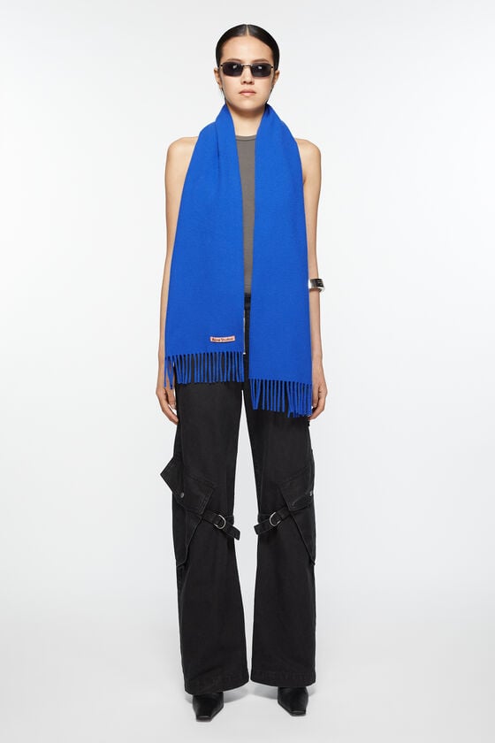 Acne Studios Schmaler Fransen-Schal aus Wolle Exklusive Angebote